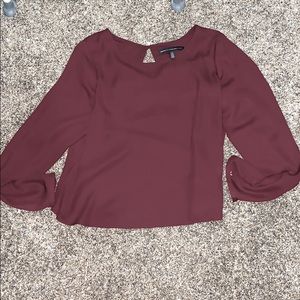Plum colored dressy top